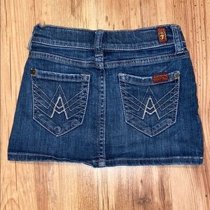 NWOT 7 for all Mankind denim skirt, size 6